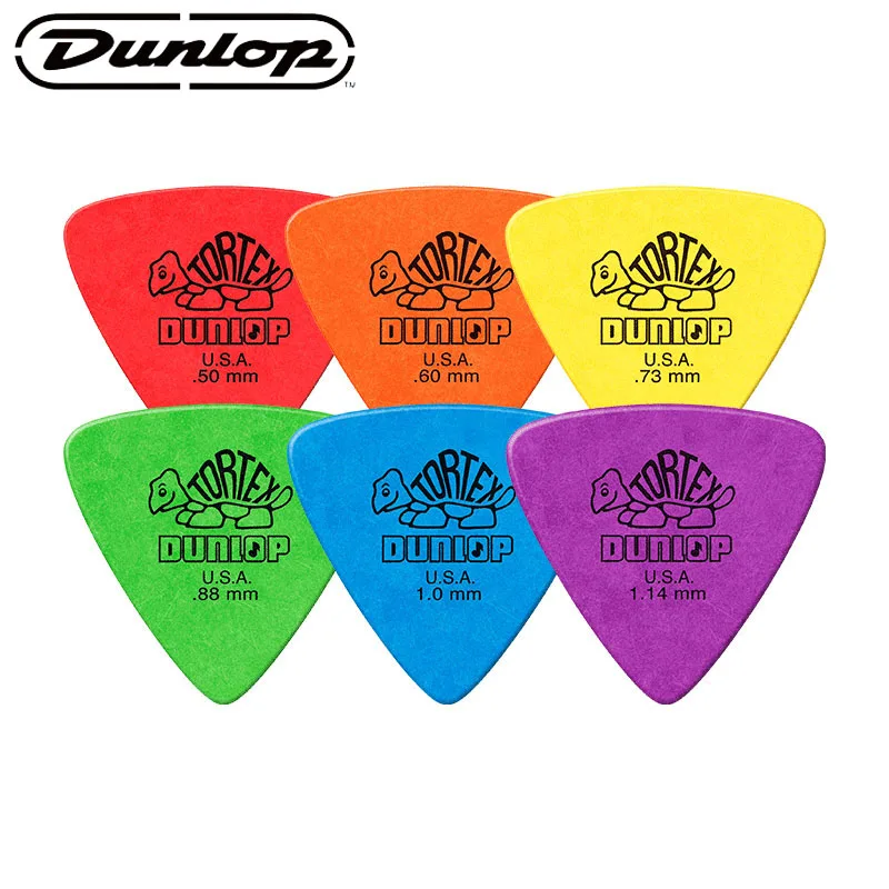 dunlop tortex plektren bass vermittler akustische elektrische zubehör klassische dreieck gitarre pick 0 50 60 730 881 0114mm free global sh