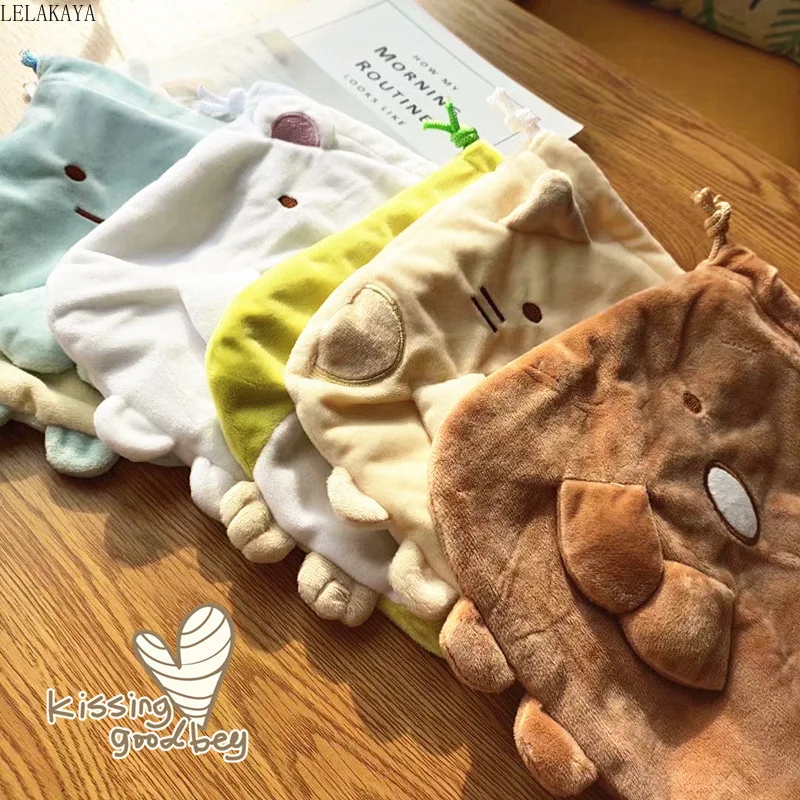 Милый японский аниме Sumikko Gurashi уголок био существо сумка на шнурке мультяшный