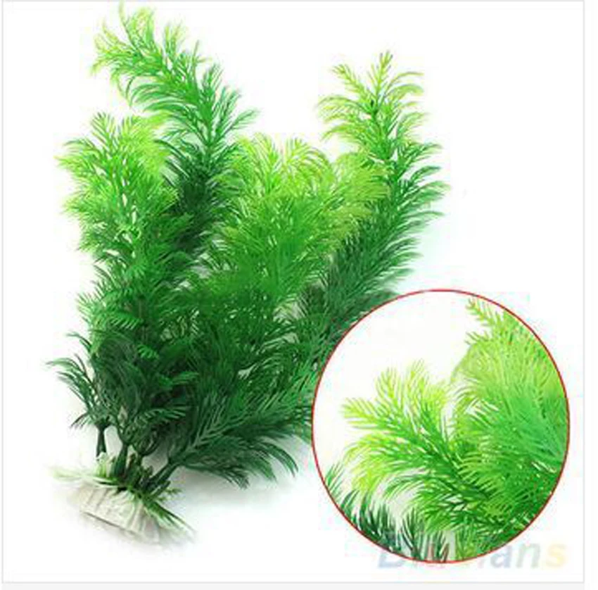 Подводная зеленая искусственная трава для аквариума украшение 30 см | Дом и сад