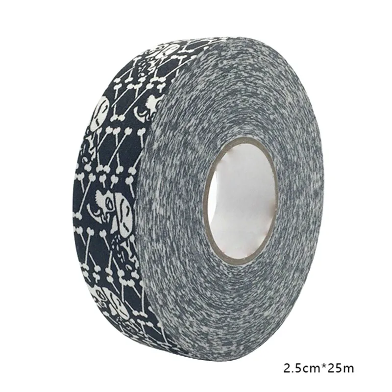 skeleton Elbow Golf Tape Clothes Hockey Tape Sport Safety Football Volleyball Basketball Knee Pads Anti-slip Hockey Stick Tape - Color: skeleton