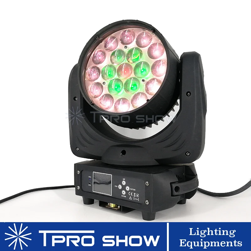 Lyre Wash 19x15W Zoom Moving Head DMX сценическое освещение эффект RGBW Wash цвета профессиональное оборудование для диджея для свадебного клуба лазерное шоу