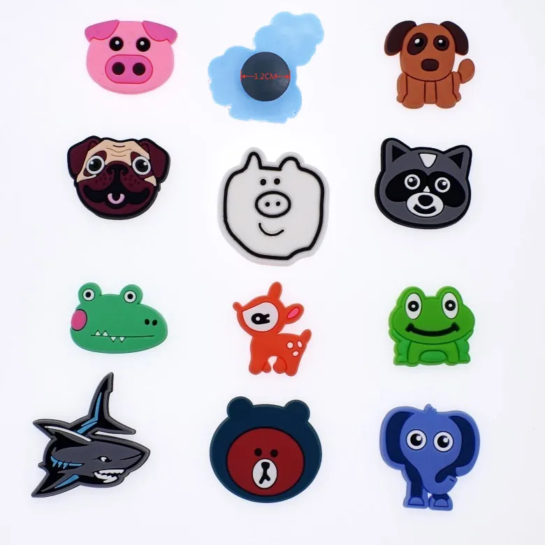 

Wholesale Mix 50PCS Animal Sika Deer Boys Girls Shoes Bags Accessories PVC For Children Garden Shoes Decorations Party Gifts