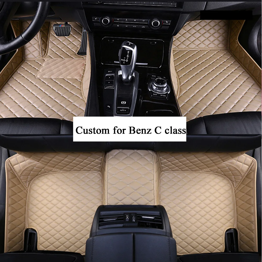 

Автомобильные коврики, искусственная кожа для Mercedes Benz C Class M11