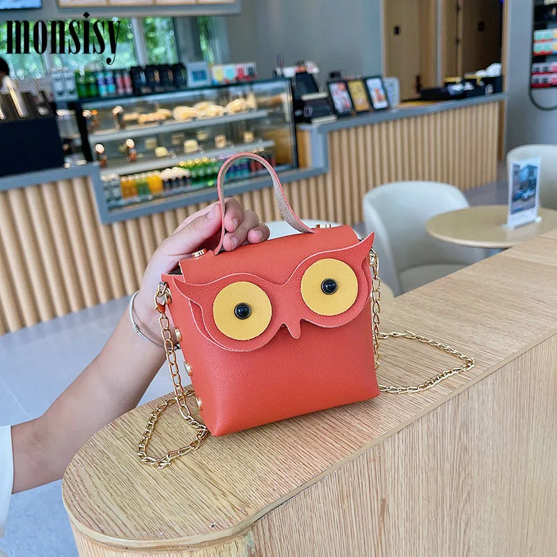 Monsisy 2021 кошелек для монет и сумочка в виде совы Детский Детская сумка через плечо