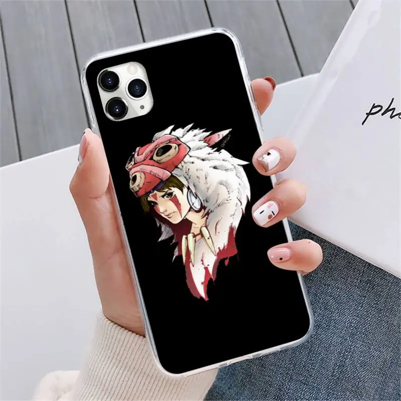 

Japanese Anime Princess Mononoke Phone Cases For iphone 12 5 5s 5c se 6 6s 7 8 plus x xs xr 11 pro max mini