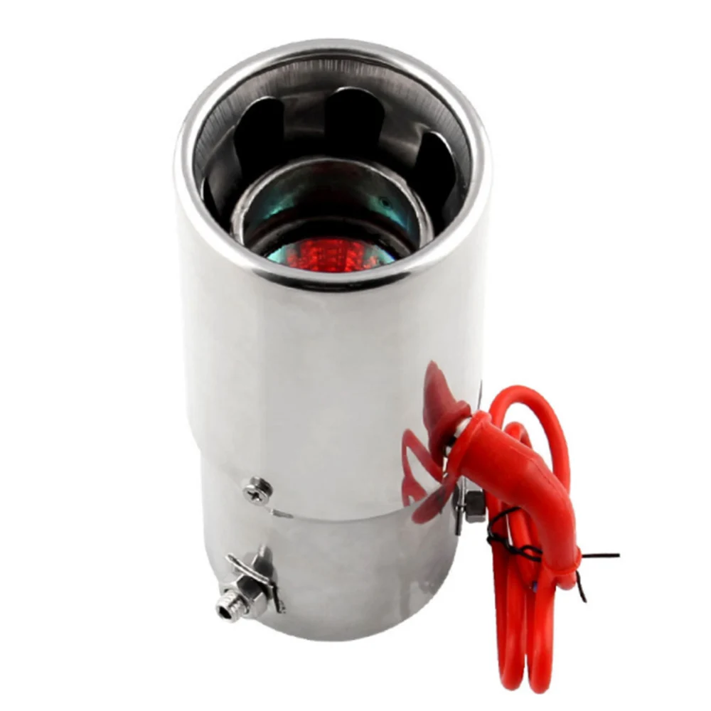 Универсальная автомобильная 70 мм Хвостовая горловина красная светодиодная