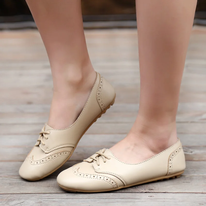 

New Autumn Women's Flat Shoes Lace-Up Flat Ladies Shoes Leisure Student Shoes Women Flats sapato feminino XKD1072