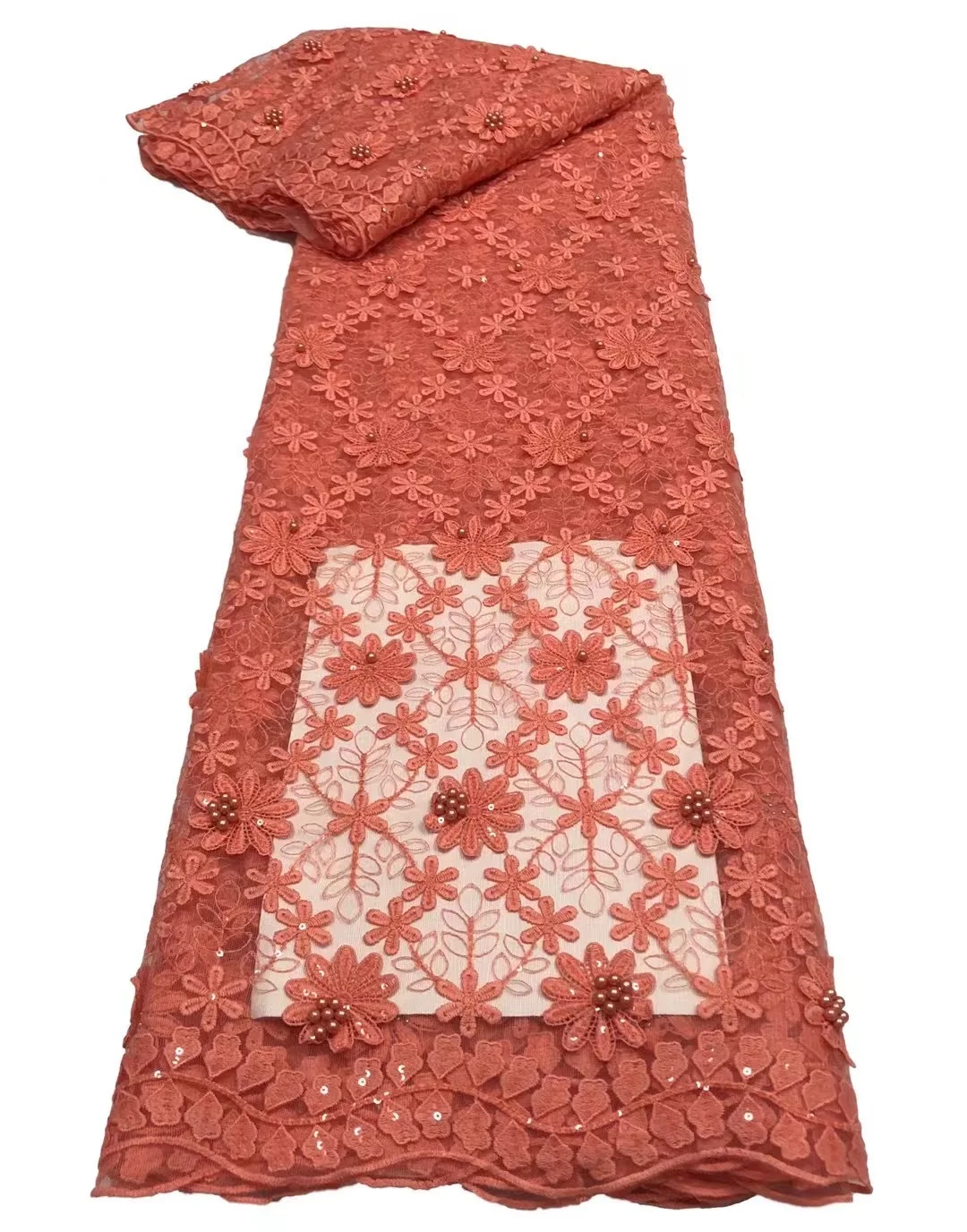 

Африканские высококачественные сетчатые кружева 2022, высококачественные блестки, стиль 5 ярдов, ткань с французским узором, нигерийский диз...