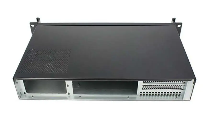 Новый 1.5U IPC корпус rackmount чехол глубина 250 мм MINI ITX ультра короткая для 17*17 см