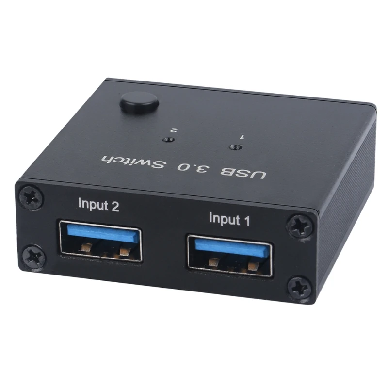

USB KVM Switch Box 2 in 1 out 2 PCs Sharing 1 USB Device 3.0 Switch Selector For PC Computer Printer Keyboard Mouse