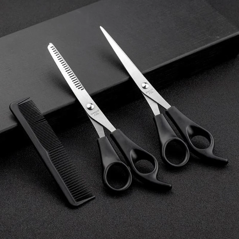 

3pcs Scissors Cutting Salon Professional Barber Hair Cutting Thinning Hairdressing Set Styling Tool Hairdressing Comb