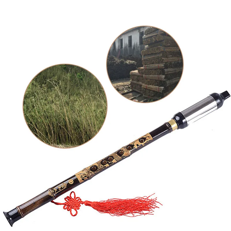 Флейты деревянный ветер черный бамбук китайский Юньнань баву G ключ трубка