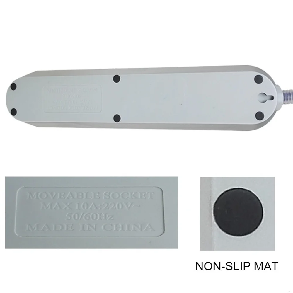 2 round pin eu rus plug power strip switch universal outlets 3 usb electrical extension 1 8m 3m cable network filter for phones free global shipping