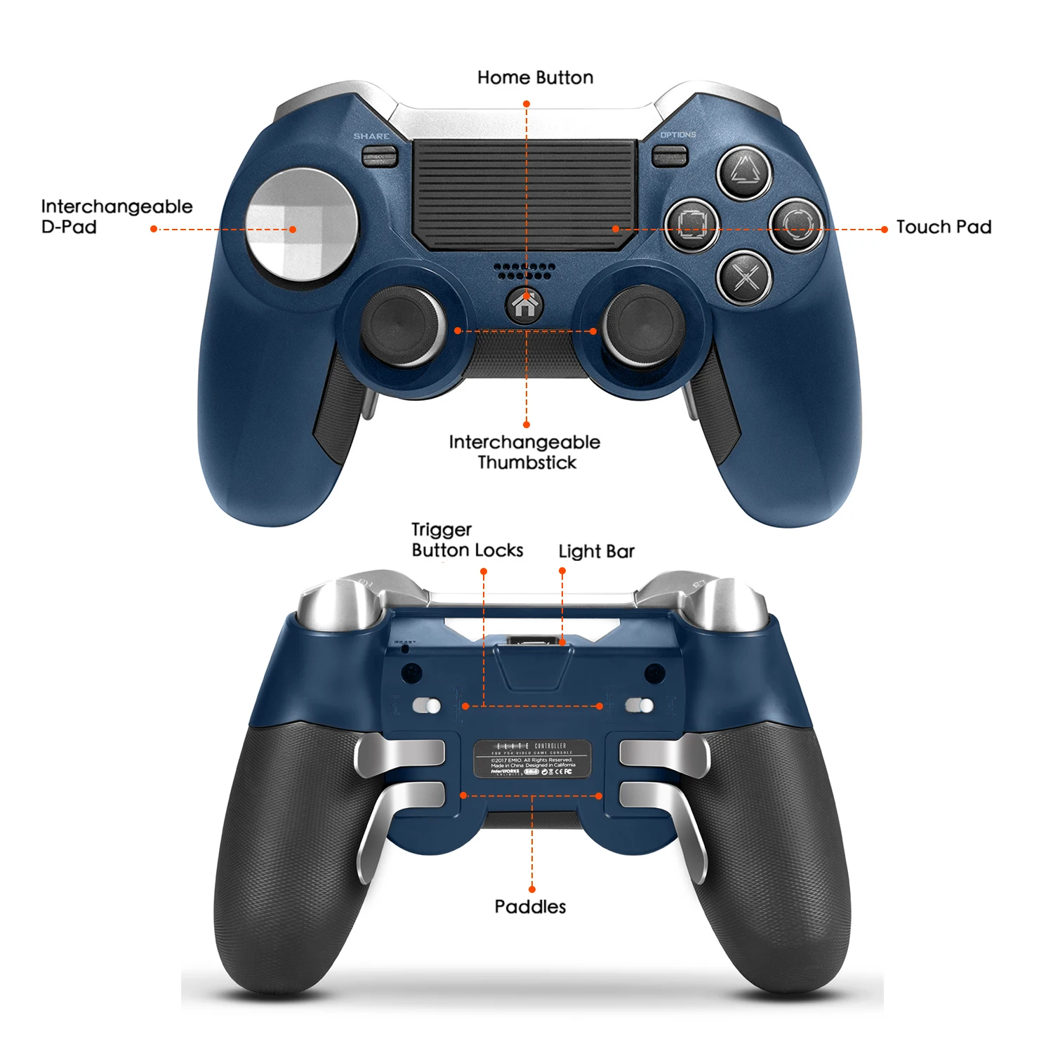 PS4 Геймпад, двойная вибрация Elite PS4 2,4G беспроводной игровой контроллер Джойстик для игровой станции 4 игровая видео приставка и PS3