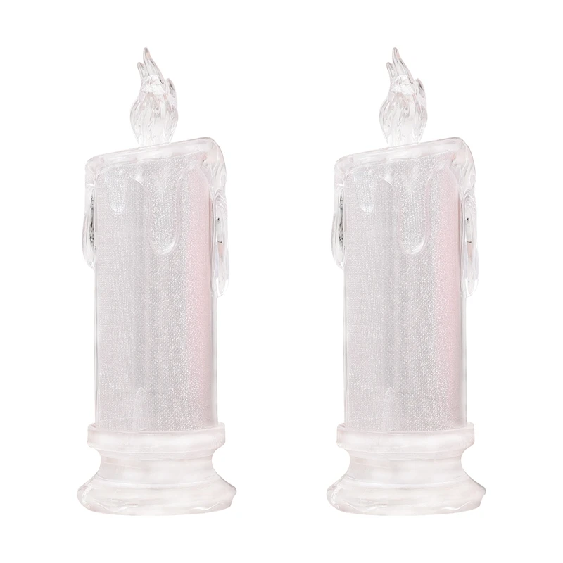 

Розничная продажа, 2 предмета электронная беспламенная свеча Батарея светодиодный лампы в форме свечи Чай свет свечи праздника и украшения ...