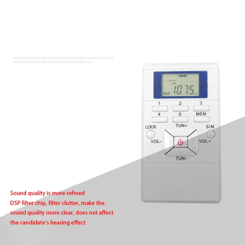 Portable FM Radio Digital LED Clock Display With Stereo Earphones and Lanyard New | Электроника