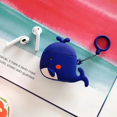 DVS-89 Милый мультфильм 3D авокадо брелок силиконовый чехол для Apple Airpods Мягкий противоударный чехол для New air pod 2 acessorios - Цвет: DVS-89