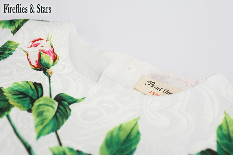 Летнее платье для девочек Платье малышей Детская брендовая одежда vestidos Модная