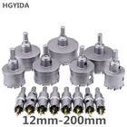 Бесплатная доставка, сверла для отверстий TCT 12-200 мм, резец из сплава, карбида, кобальта, стали, пластины из нержавеющей стали, набор для резки железа и металла