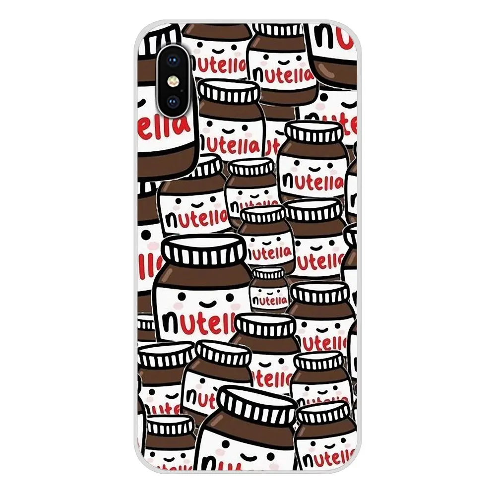 Transparent Soft Case Chocolate Food Tumblr Nutella For Xiaomi Mi4 Mi5 Mi5S Mi6 Mi A1 A2 5X 6X 8 9 Lite SE Pro Max Mix 2 3 2S on - Прозрачный мягкий чехол для смартфона Xiaomi Mi4 Mi5 Mi5S Mi6 Mi A1 A2 5X 6X 8 9 Lite SE Pro Max Mix 2 3 2S с изображением ш