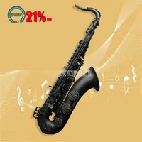falling tune b tenor saxophone high quality brass black b flat saxophone sax instrument professional playing musical instruments