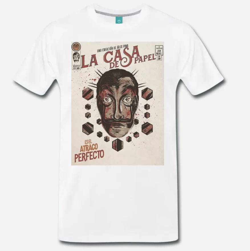 Футболка MEME LA CASA DI CARTA DE PAPEL serie TV CULT 1 s m l xl |