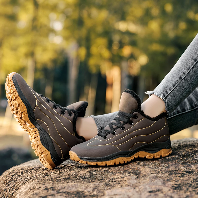 HUMTTO зимние походные ботинки для мужчин и женщин большого размера походная обувь