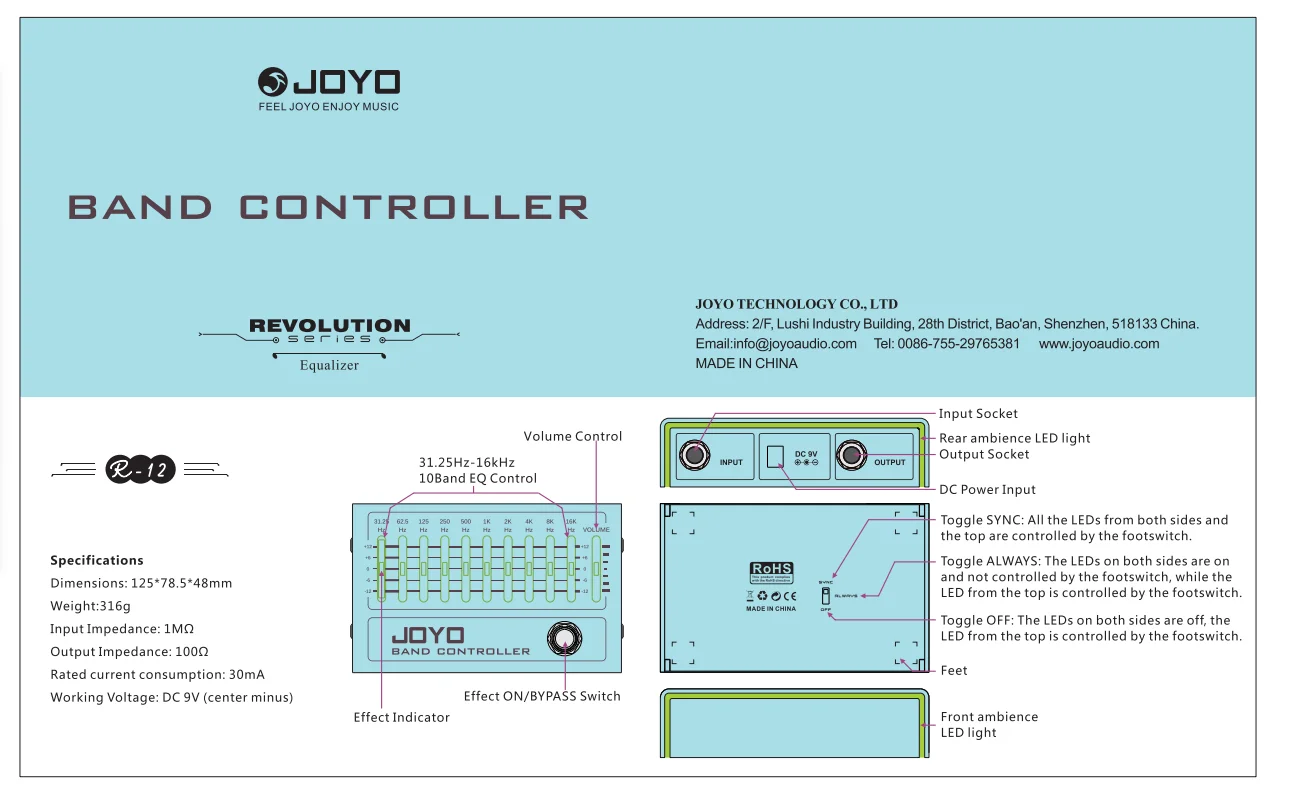 

JOYO R-12 Band , 10 - 31