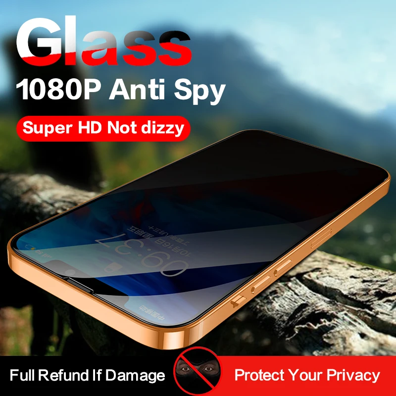 

1-3Pcs Privacy Tempered Glass Screen Protector for IPhone 11 12 13 Mini Pro Max 6s 7 8 Plus Anti-spy Glass for IPhone XS MAX XR