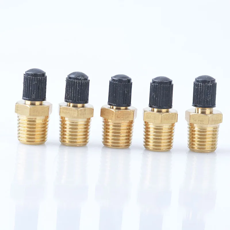 

Automobile Tire Valve Core Motorcycle Tubeless Tire Screw Valve Tire Pressure Monitoring Tire 1/4 NPT Copper Valve