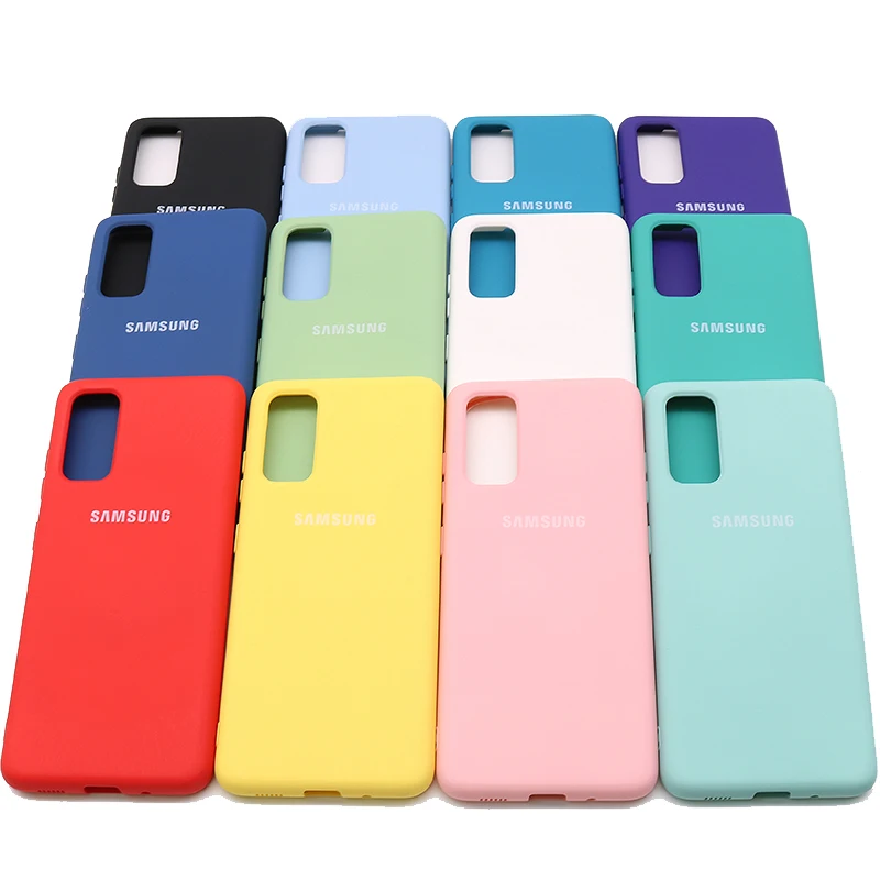 Samsung Galaxy S20 Plus/S20 Ultra Silky Silicone Cover High Quality Soft-Touch Back Protective Shell Galaxy S20 S20 + S20 Ultra cell phone pouch