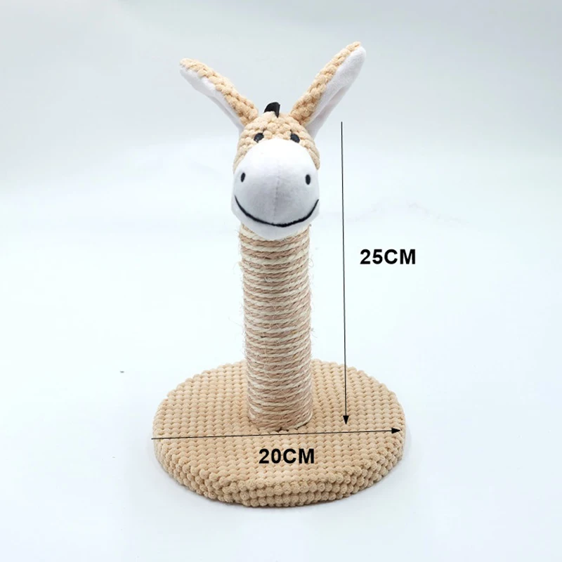 Sisal Cat Scratching Post Animal Plush Climbing Scraper Frame Creative Toys Pet Supplies когтеточка для кошек | Дом и сад