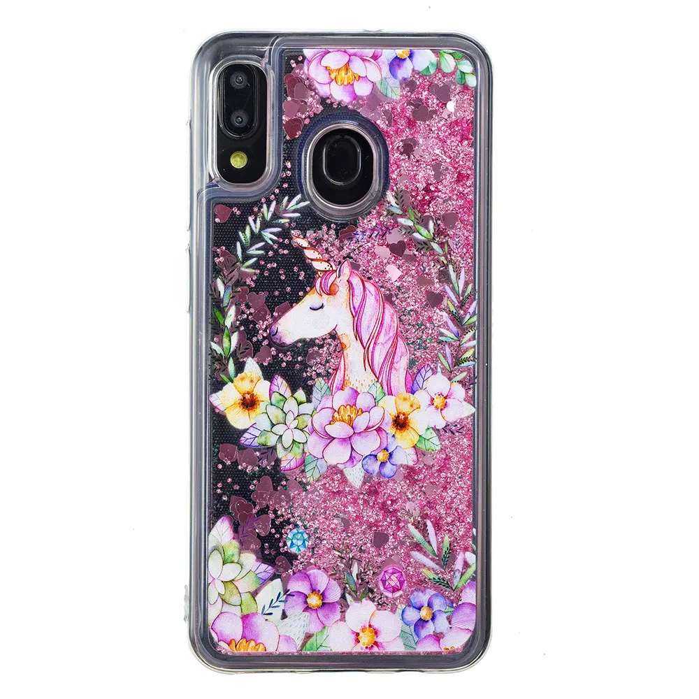 Luxury Painted Quicksand Case Shell for Samsung A10 A20 A30 A40 A50 A60 A70 A20E M10 M20 M30 A6 Plus A8 A9 A7 2018 Cover |