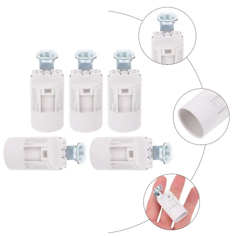 

10pcs E14 Bracket Lamp Holder LED E14 Candle Light Base Crystal Lampholder