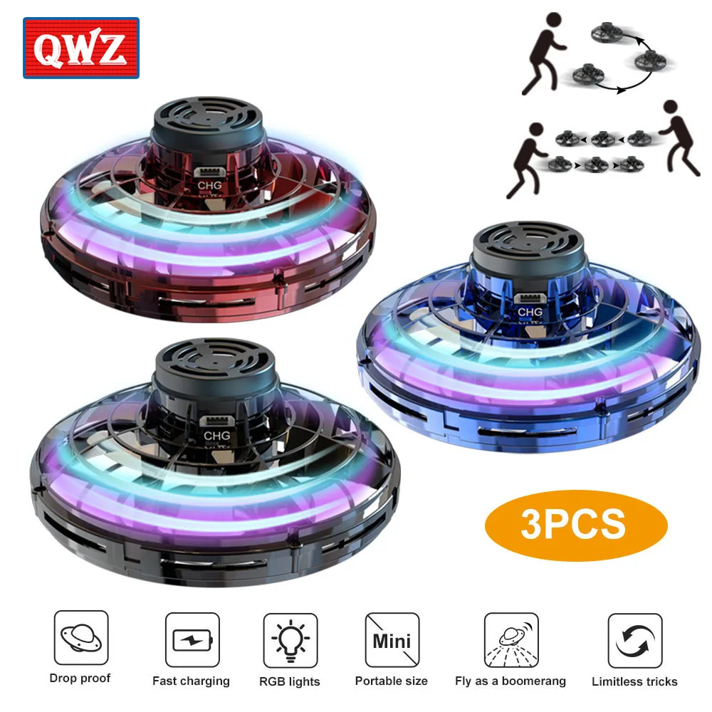 Flynova Радиоуправляемый мини-Дрон НЛО Радиоуправляемый квадрокоптер Fingertip Upgrade Flight Gyro Flyin Spinner декомпрессионные радиоуправляемые игрушки подарок для детей