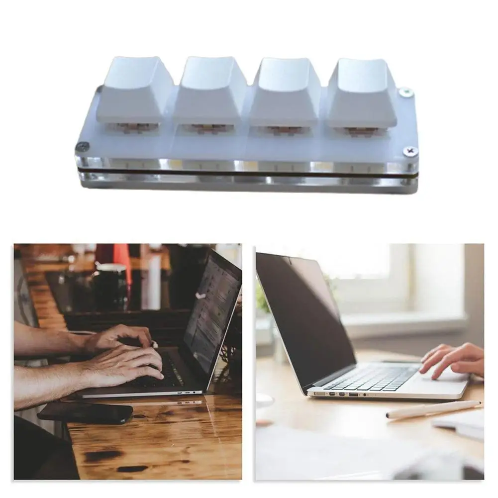 new macro function keyboard shortcut mechanical keyboard 4 key self setting defination custom keycap with software free global shipping