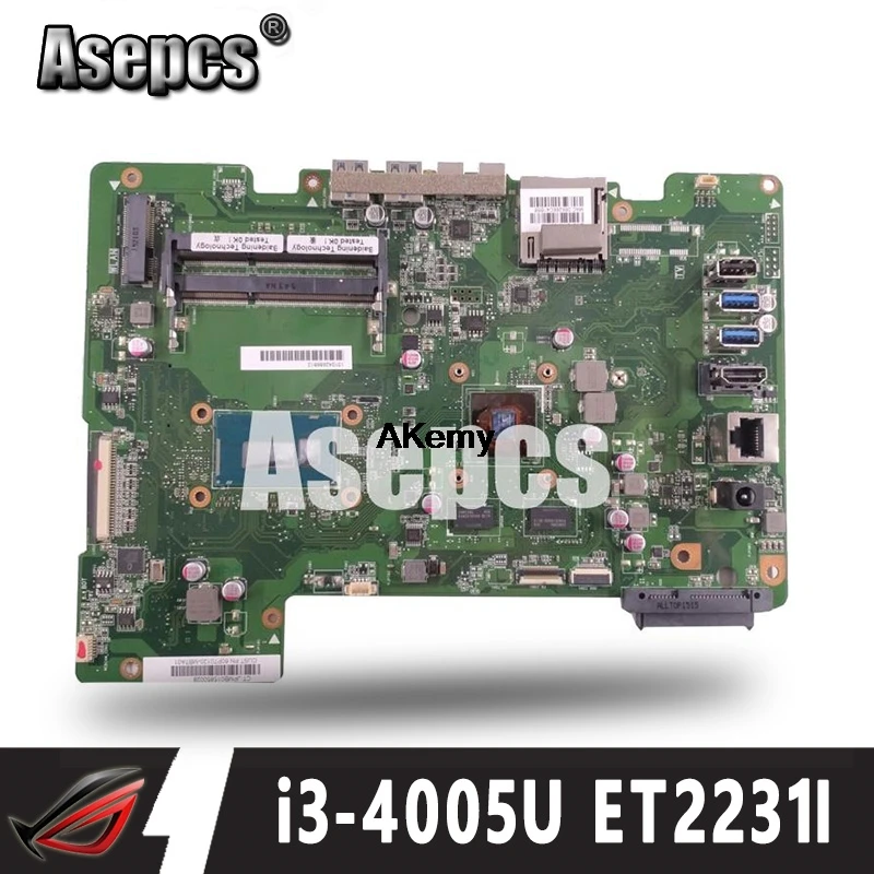 Asepcs для For Asus all in one ET2231I ET2231 ET223 Mainboard материнская плата SR1EK i3 4005U N15V GM S A2|Материнские