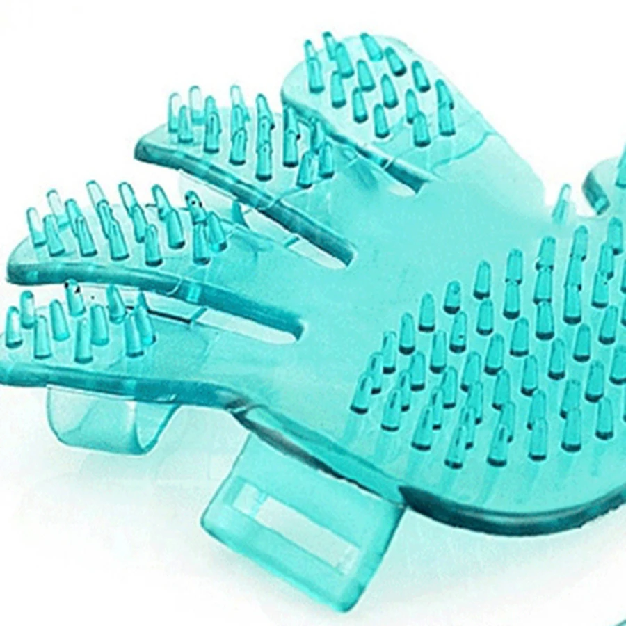 Cleaning Glove Products Bath Lice Samoyed Fur Shedding Hand Pet Brush Dog Grooming Chien Brosse Massage Massagers BB50GS | Дом и сад