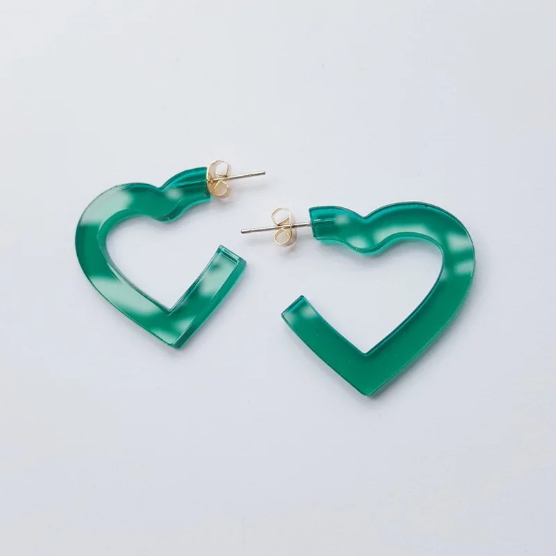 3 мм милая прозрачная акриловые серьги в форме сердца женские летние сандалии для