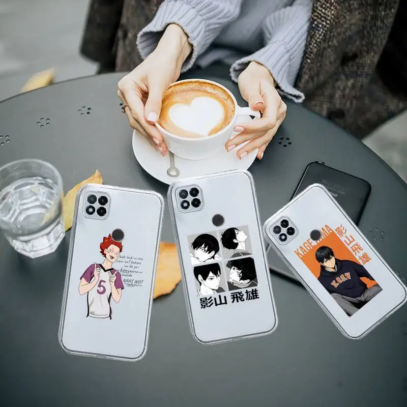 

Haikyuu anime volleyball poster Phone Case Transparent for Xiaomi redmi note 8 9 10 11 t lite pro ultra mix 4