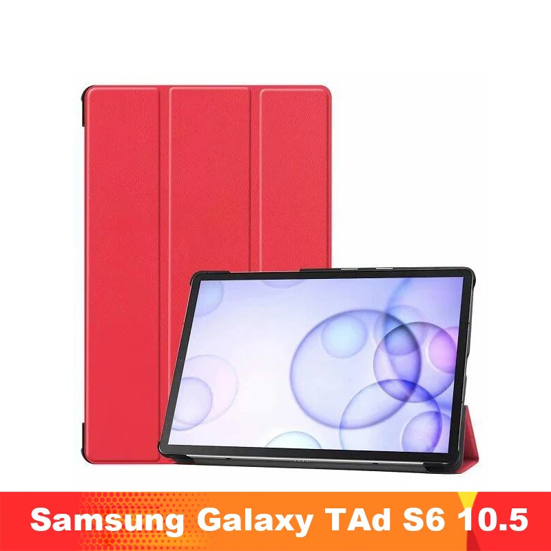 

Case for Samsung Tablet S6 10.5 Inch SM-T860 SM-T865 2019 10.5" Smart Stand Cover Shell