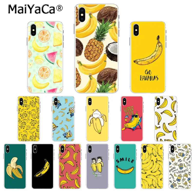 MaiYaCa мультфильм Симпатичные Фрукты желтый банан мягкий термополиуретановый