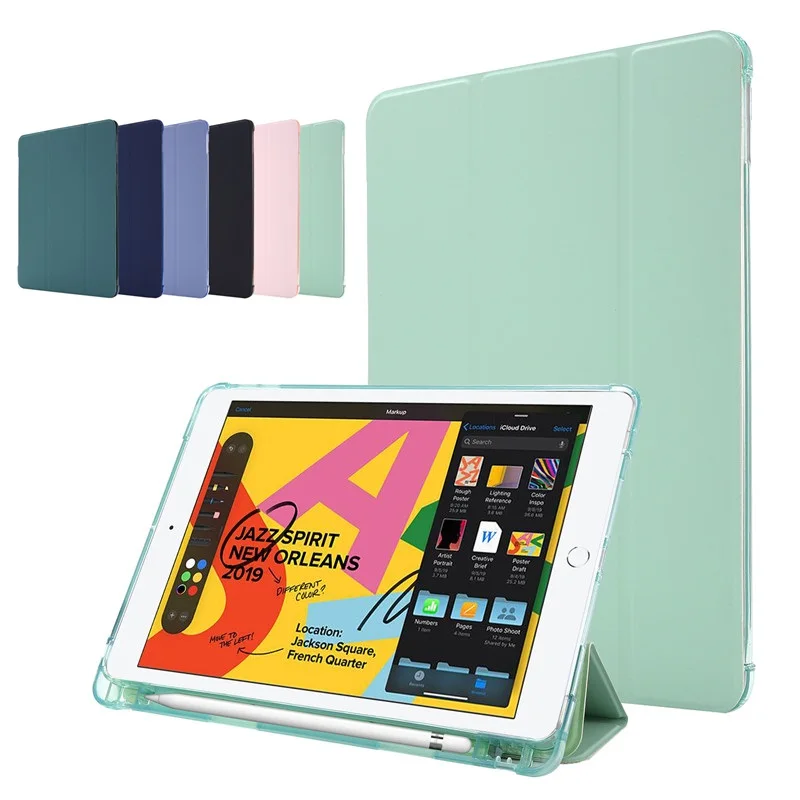 

Smart Soft Silicone Cover For iPad Air 2020 Case with Pencil Holder Funda Para for iPad Air 4 10.9 2020 4th Generation Case