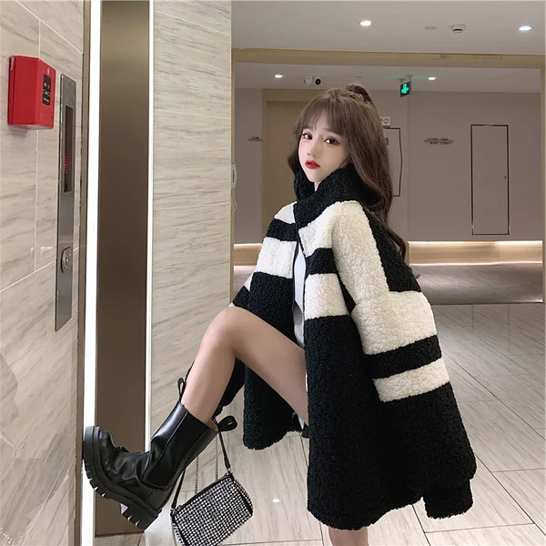 

Real Price Lambswool Fleece-lined Padded Cardigan Zipper