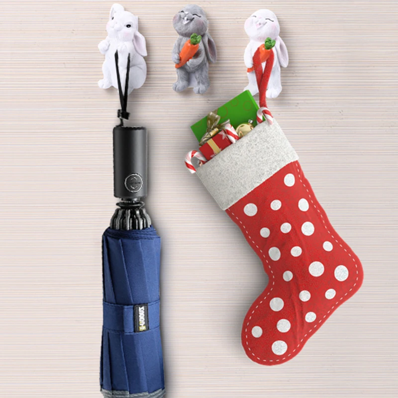 Крючок для ключей настенный аксессуар украшения дома мультяшный кролик