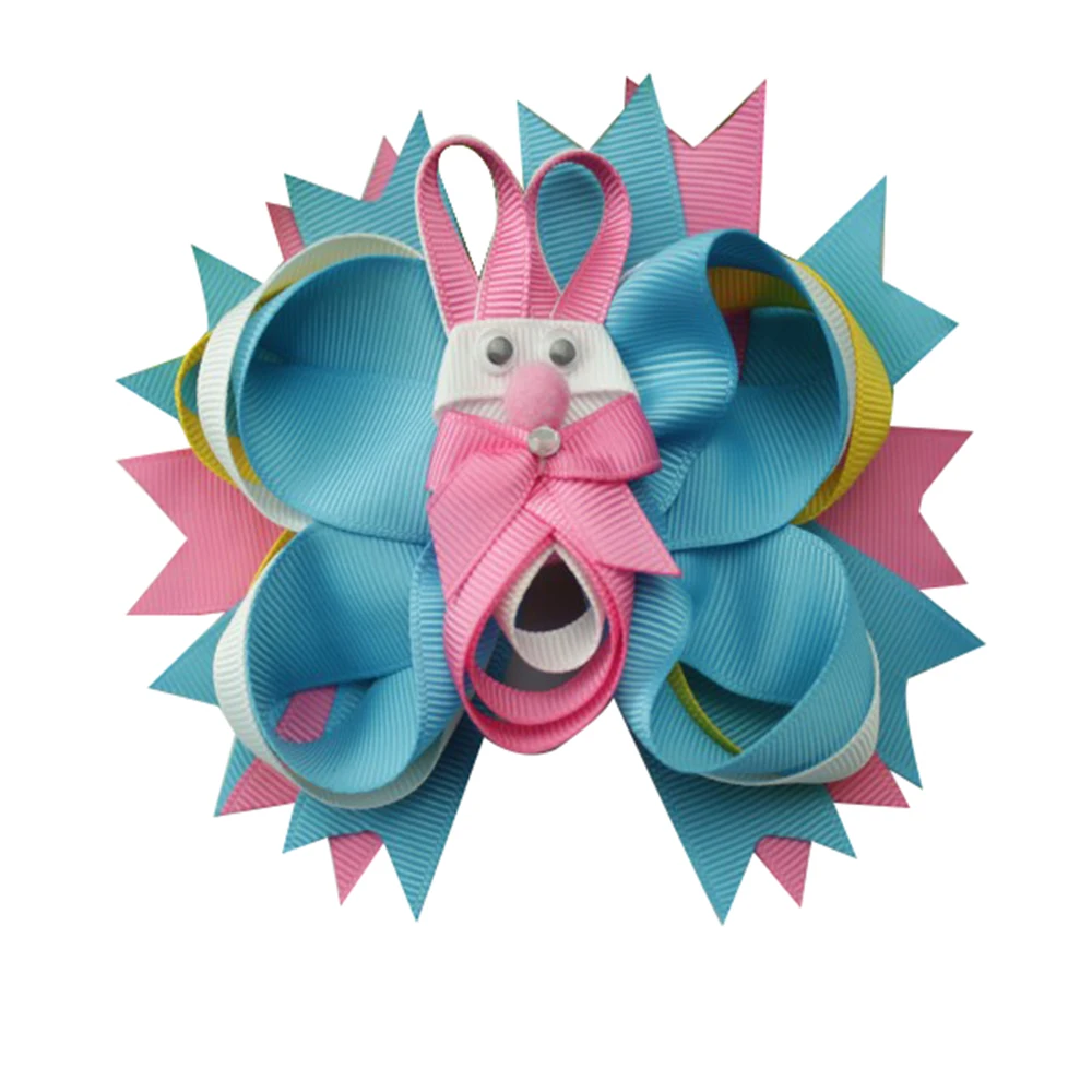 5 дюймов ручной работы кролик заколка для волос девушка аксессуары головные