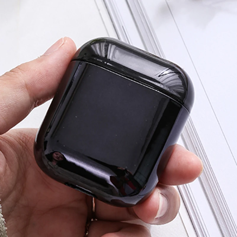 

Plating Hard PC Earphone Case Cover For Airpods 2 1 Protective Shell Luxury Gold Cases Shockproof Bags For Apple Airpods