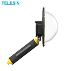TELESIN 6 ''купольный порт для Gopro Hero 10 9 Black Дайвинг Водонепроницаемый чехол Корпус для Hero 8 7 6 5 черный плавающий объектив камеры части