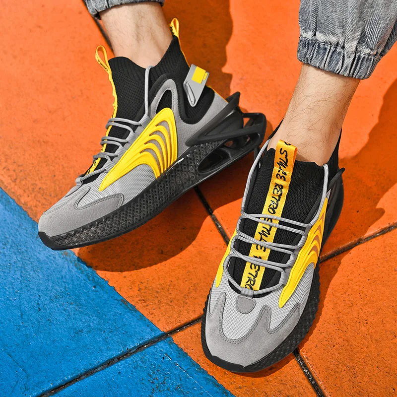 

Lightweight Sport Shoes Male Blade Sports Sneakers Big Size Men's Sports Shoe Slip on Running Shoes for Men Platform Jogging