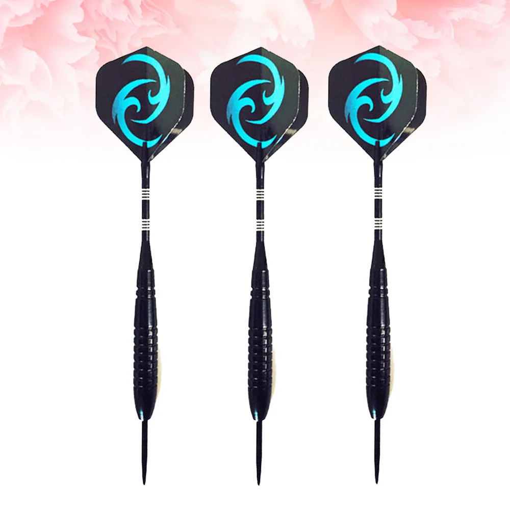 

3pcs 23g Metal Darts Drop-resistant Pin-type Darts Sequin Needle Tipped Darts Aluminum Rod Flights Darts Sports Accessory (Blue)